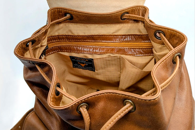 Großer Rucksack in washed braun Optik