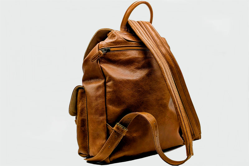 Großer Rucksack in washed braun Optik