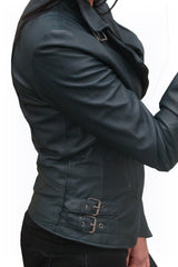 kurze Damen Biker Lederjacke